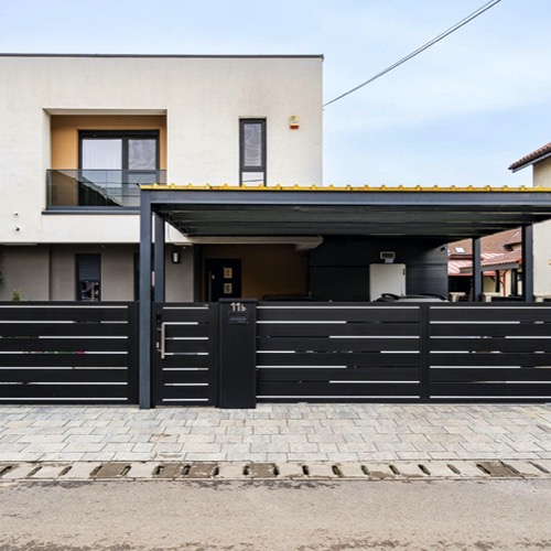 Aluminium fence - RAL 9005