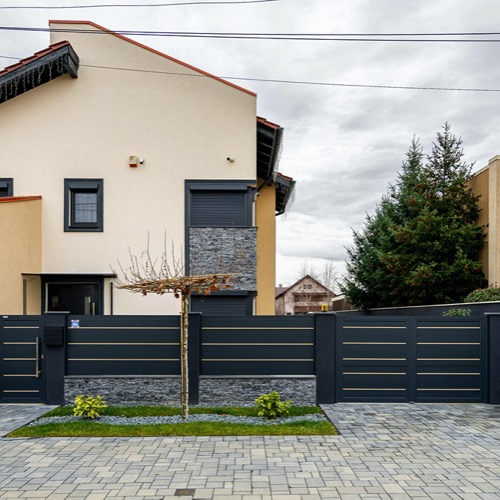 Aluminium fence - RAL 7016/1019