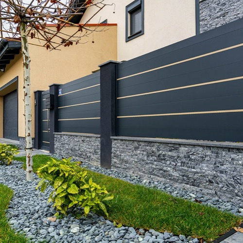 Aluminium fence - RAL 7016/1019
