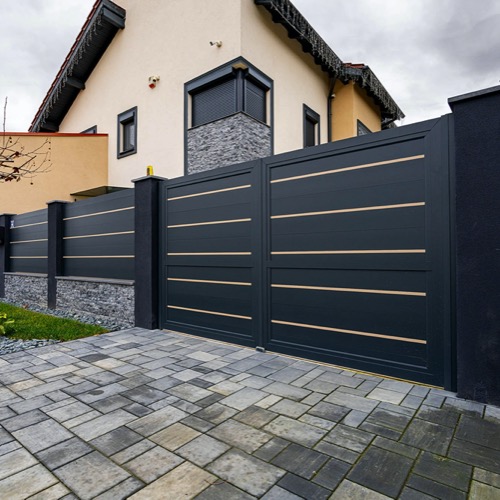 Aluminium fence - RAL 7016/1019