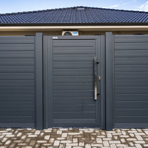 Aluminium fence - RAL 7016