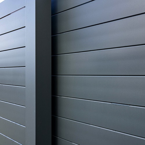 Aluminium fence - RAL 7016