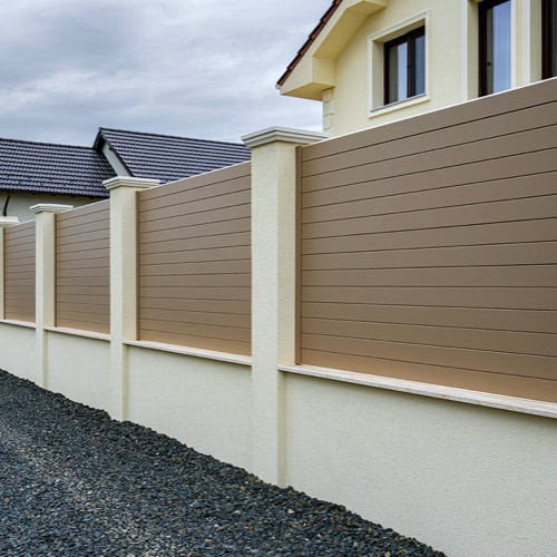 Aluminium fence - RAL 1019