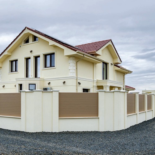 Aluminium fence - RAL 1019