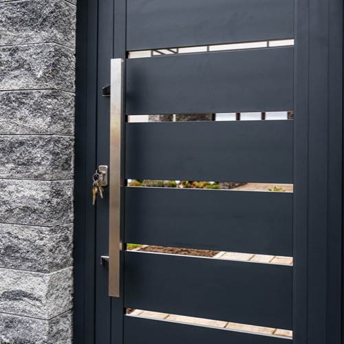 Aluminium fence - RAL 7016