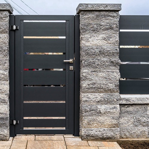 Aluminium fence - RAL 7016