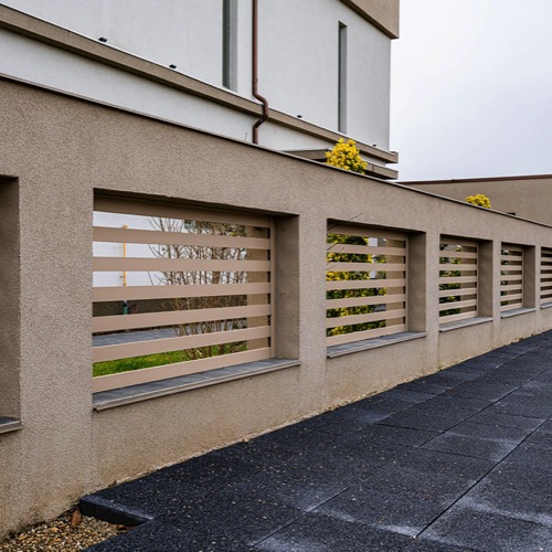 Aluminium fence - RAL 1019