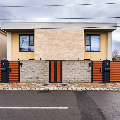 Aluminium fence - RAL 7016/8023