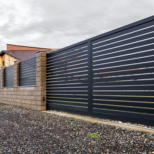 Aluminium fence - RAL 7016