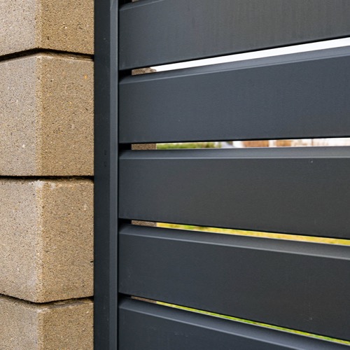 Aluminium fence - RAL 7016