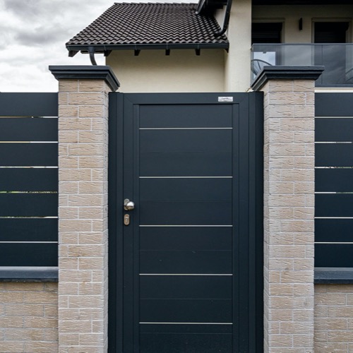 Aluminium fence - RAL 7016/9006