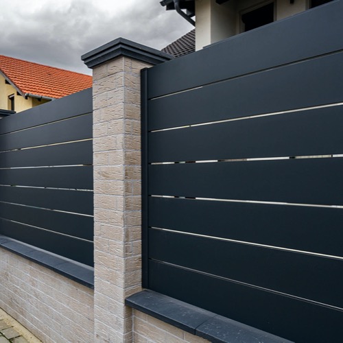 Aluminium fence - RAL 7016/9006