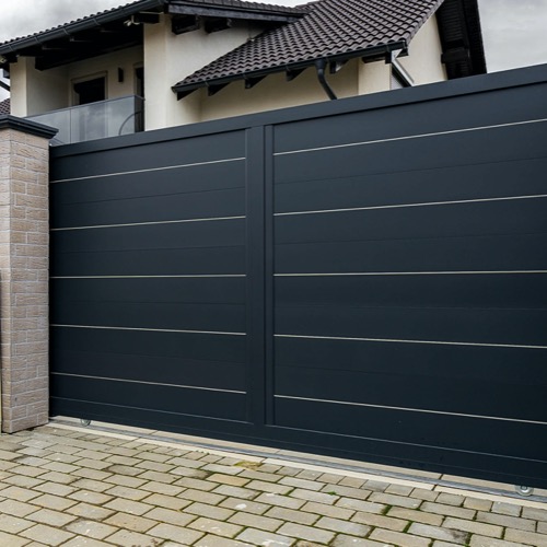 Aluminium fence - RAL 7016/9006