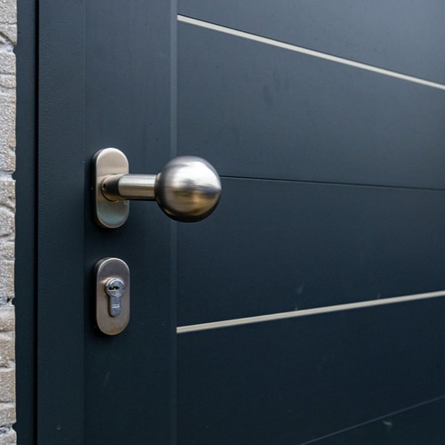 Aluminium fence - RAL 7016/9006