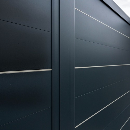 Aluminium fence - RAL 7016/9006