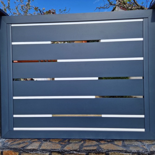 Aluminium fence - RAL 7016/9006