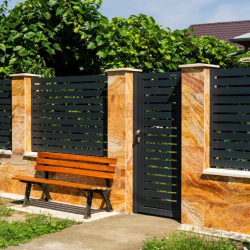 Aluminium fence - RAL 7016
