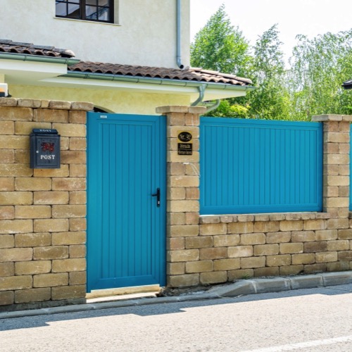 Aluminium fence - RAL 5021