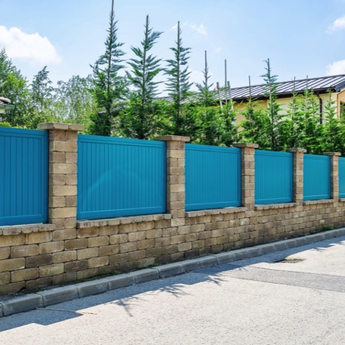 Aluminium fence - RAL 5021