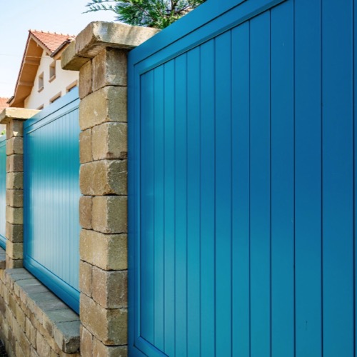 Aluminium fence - RAL 5021