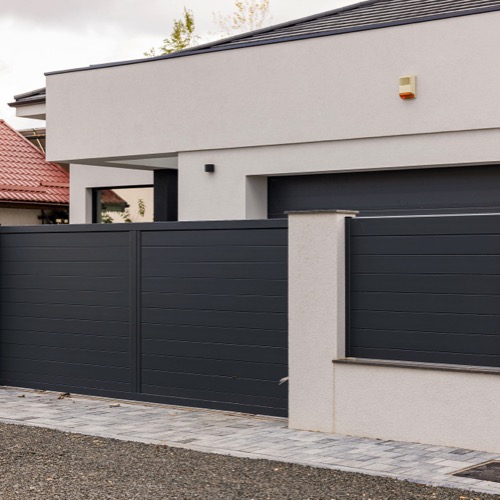 Aluminium fence - RAL 7016