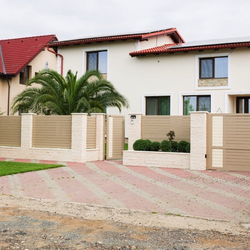 Aluminium fence - RAL 1019/1015