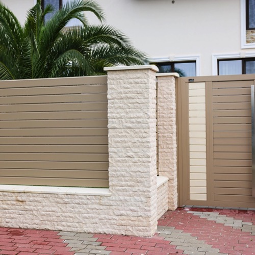 Aluminium fence - RAL 1019/1015
