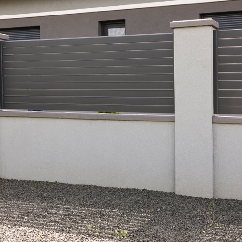 Aluminium fence - RAL 7016