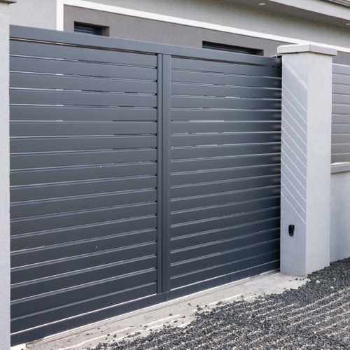 Aluminium fence - RAL 7016