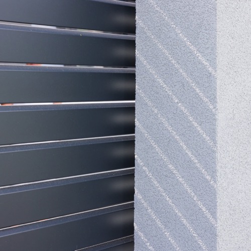 Aluminium fence - RAL 7016