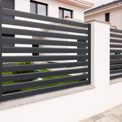 Aluminium fence - RAL 7016