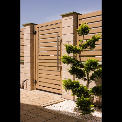 Aluminium fence - RAL 1019