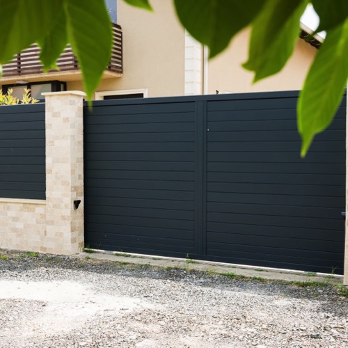 Aluminium fence - RAL 7016