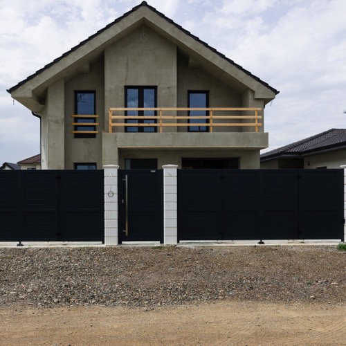 Aluminium fence - RAL 7016