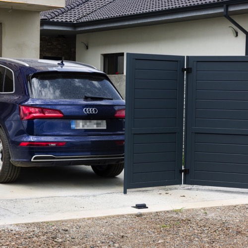 Aluminium fence - RAL 7016