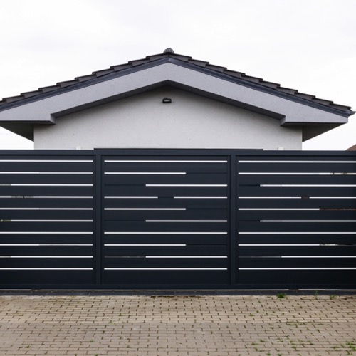 Aluminium fence - RAL 7016/9016
