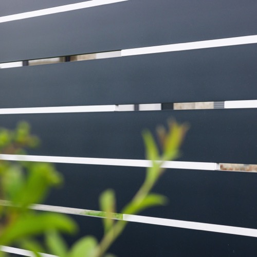 Aluminium fence - RAL 7016/9016