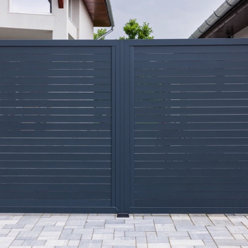 Aluminium fence - RAL 7016