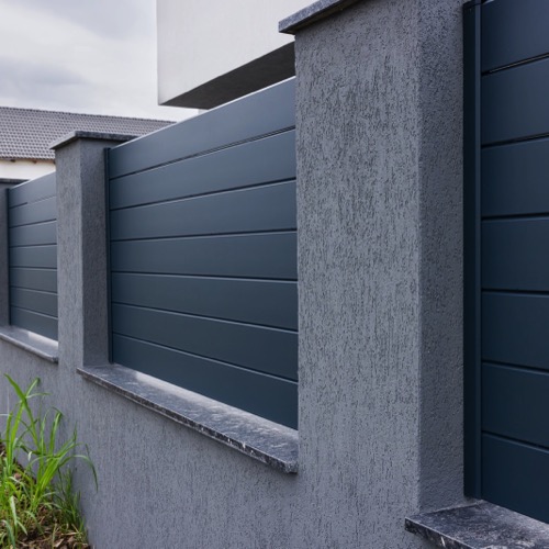 Aluminium fence - RAL 7016