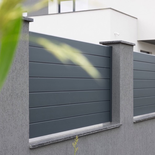 Aluminium fence - RAL 7016