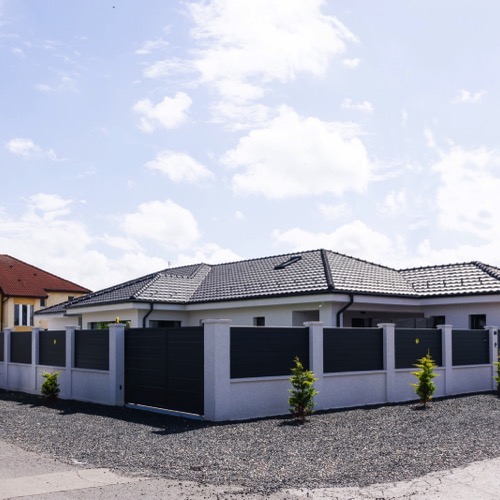 Aluminium fence - RAL 7016
