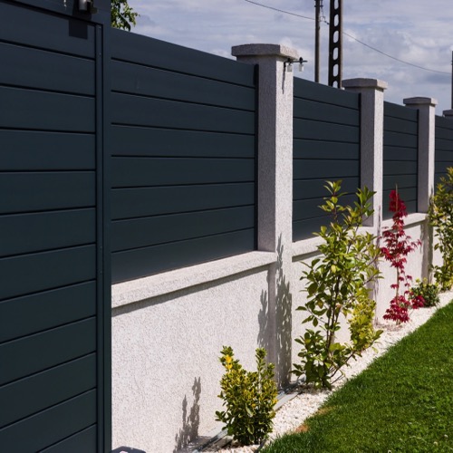 Aluminium fence - RAL 7016