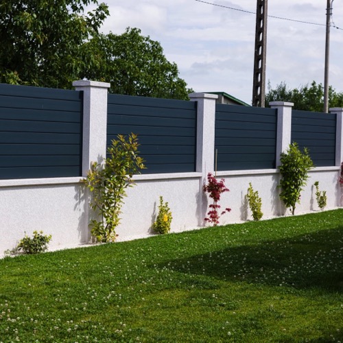 Aluminium fence - RAL 7016