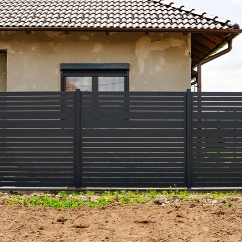 Aluminium fence - RAL 7016