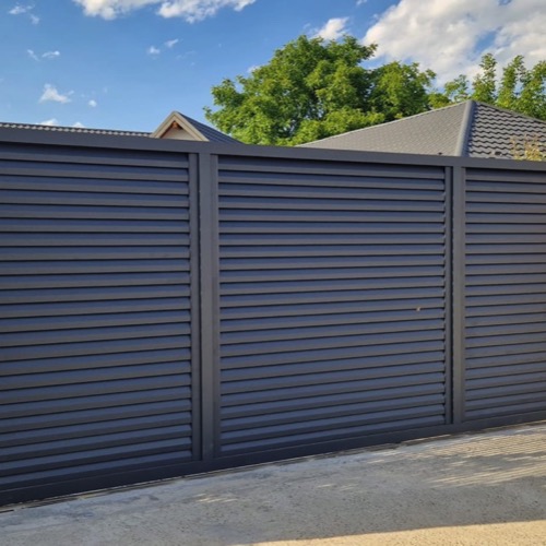 Aluminium fence - RAL 7016