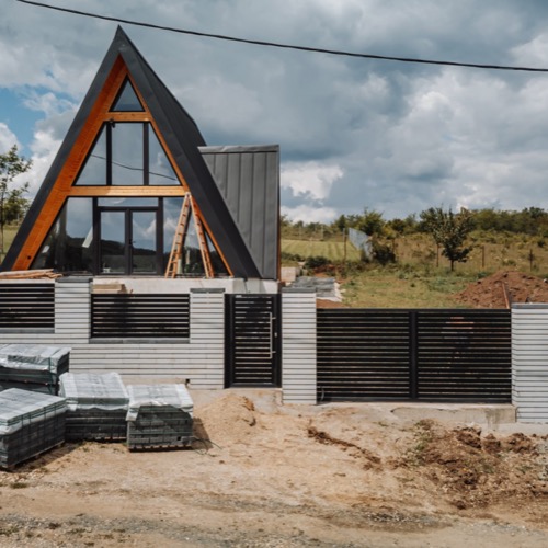 Aluminium fence - RAL 7016